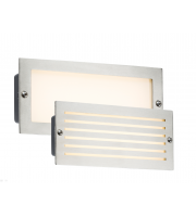 Knightsbridge 5W LED Recessed Brick LightBrushed  (Steel) Fascia (Steel)